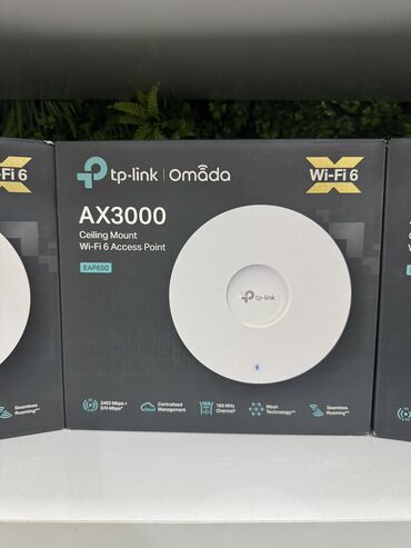 Modemlər və şəbəkə avadanlıqları: Tp-Link EAP650 AX3000 AX3000 Ceilling Mount WiFi 6 Acces Point 3 ədəd