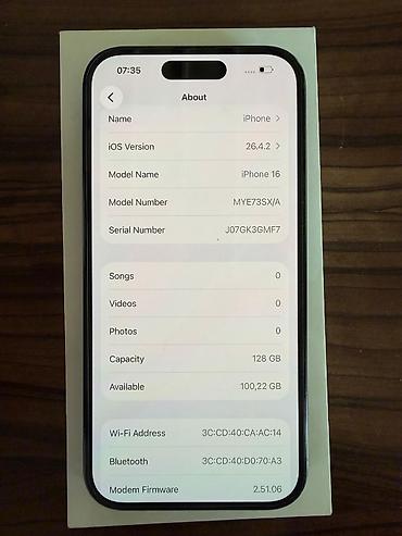Apple iPhone: Apple Iphone 16 128gb u fabrickom stanju ✓Boja Crna  ✓Nikada nije — 6