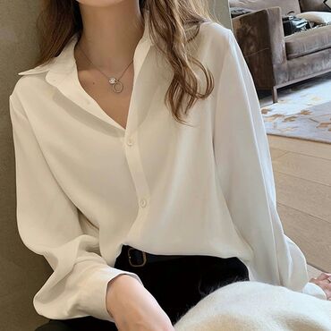блузка женская одежда: Блузка, Однотонный