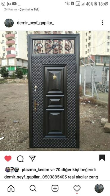 Giriş qapıları: Yeni Giriş qapısı Zəmanətli, Ödənişli quraşdırma, Ünvandan götürmə — 22