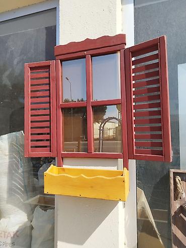 vinil panel: Dekorativ taxta pəncərə modeli – interyer və eksteryer bəzəyi üçün — 1