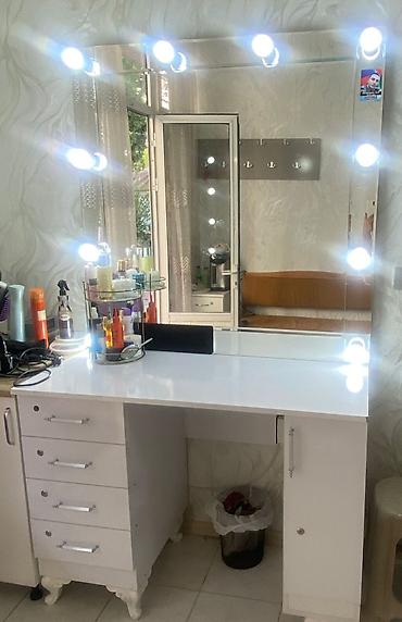 Vizaj masası – güzgülü, LED işıqlı Xanim🥰²¹⁸⁸ Salon mebeli 110m Ünvan