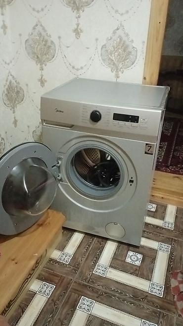 kondisioner ucuz: Midea önyükləmə paltaryuyan maşın - Rəng: gümüşü/metalik - Ön panel — 2