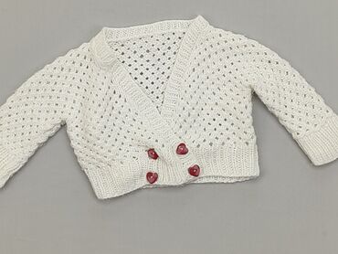 sweterek niemowlęcy biały: Kardigan, Wcześniak, stan - Dobry