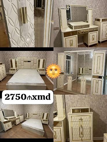 karona yataq desti: İkinəfərlik çarpayı, Dolab, 2 tumba, Termo, Yeni — 1