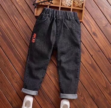 детские джинсы для девочки: Джинсы и брюки, цвет - Серый, Новый