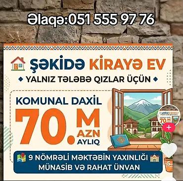 bilgehde ev: Şəki şəhərində Universitet qız tələbələrinə kirayə ev. 9 saylı — 1