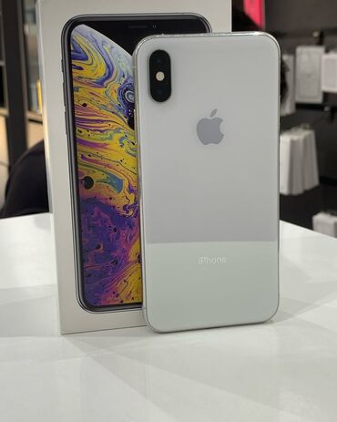rəsmi 14 c: IPhone Xs, 64 ГБ, Белый, Гарантия, Face ID, С документами