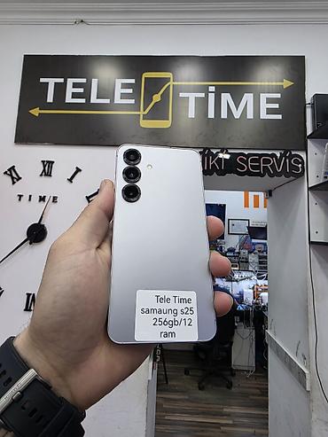 samsung 1207: Samsung Galaxy S25, 256 GB, rəng - Boz, Zəmanət, Barmaq izi, Simsiz şarj — 1