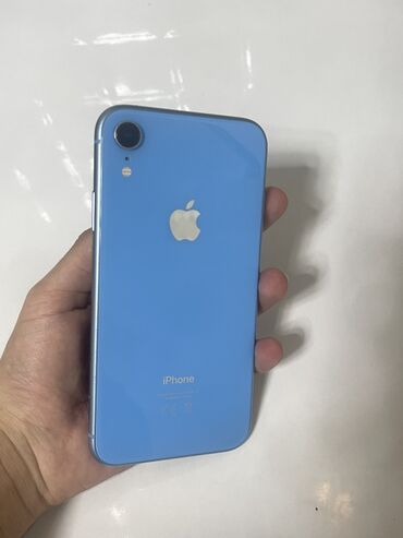 iphone ikinci el telefonlar: IPhone Xr, 64 ГБ, Голубой, Face ID