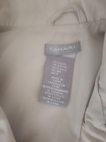 yağmurluq plaş: TAHARI uşaq trençi - Brend: TAHARI - Rəng: bej - Model: iki cərgəli — 2