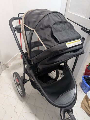 Коляски: Коляска, цвет - Черный, Б/у — 5