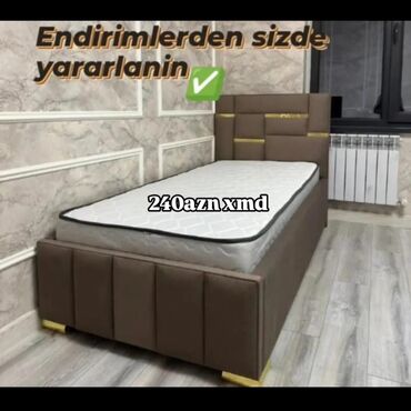 Masa və oturacaq dəstləri: Təknəfərlik çarpayı, Matras ilə