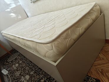купить кровать полуторку с матрасом: Бир кишилик керебет, Колдонулган, Матрасы бар, узуну - 190 см
