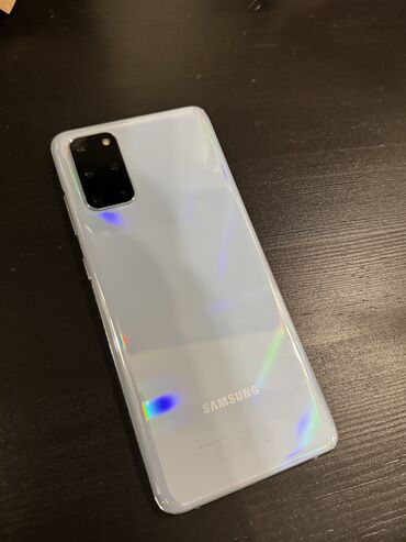 новые телефоны: Samsung Galaxy S20 Plus, Б/у, 128 ГБ, цвет - Голубой, 2 SIM