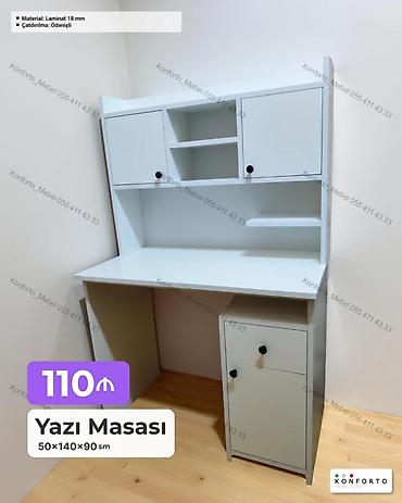 stul: Düz masa, Stulsuz, Polkalı, Siyirməli, Sadə laminat — 1