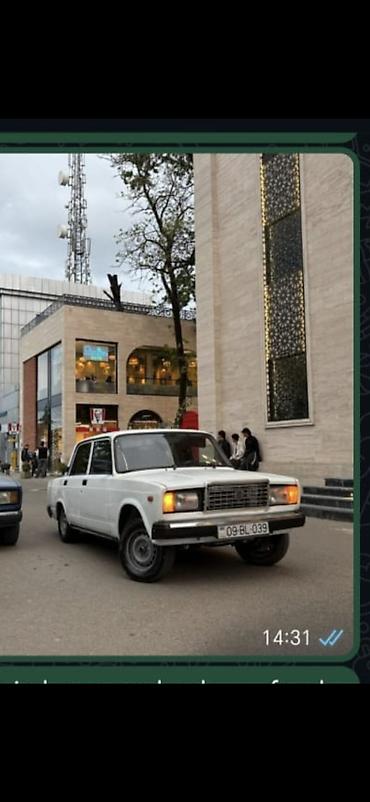 gaz 21 ehtiyyat: VAZ 2107, ağ rəng, sedan kuzov. Texniki xüsusiyyətlər: - — 1