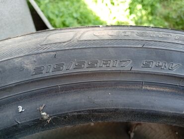 Шины: Шины 215 / 55 / R 17, Лето, Б/у, Пара, Легковые, Dunlop