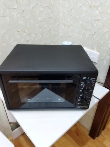 soyuducular mini: Духовка Hoffmann, Электрическая, цвет - Черный, Отдельностоящая