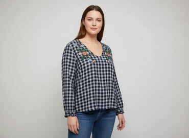 koszula z różą mohito: Violeta By Mango, Жіноча блуза, розмір 2XL