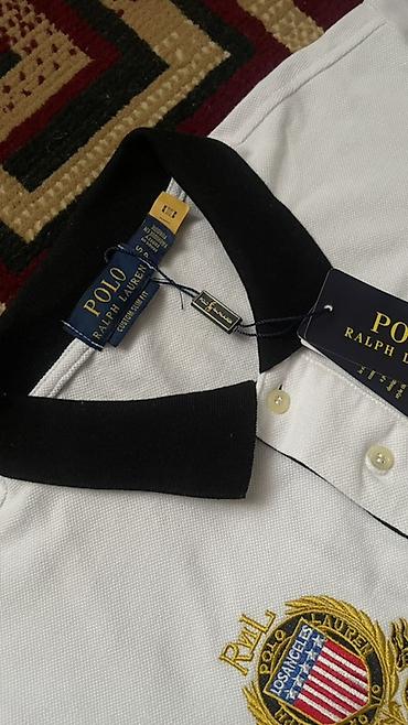 приталенная: Мужская футболка, S, Polo Ralph Lauren, Новый, цвет - Белый, Платная доставка, Самовывоз — 2