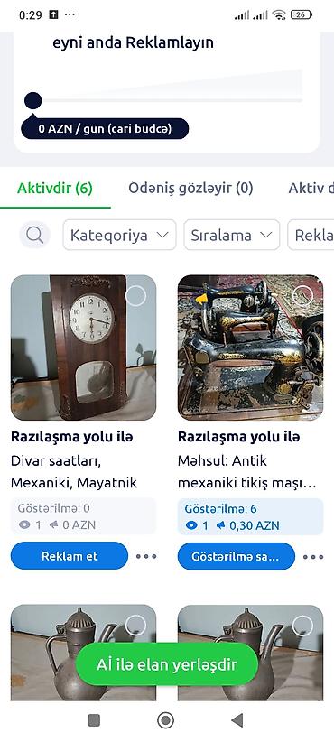 aminol yağ: Məhsul: 2 ədəd klassik yağ lampası dəsti Təsvir: - Dəst 2 lampadan — 3