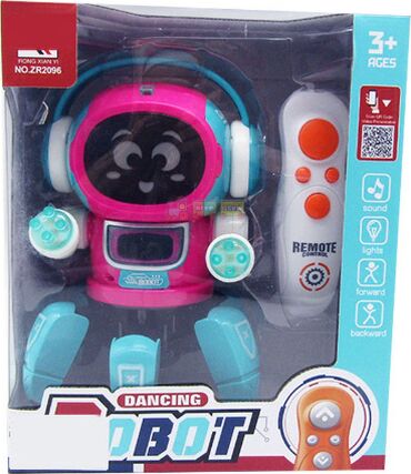 barbie oyuncaqları: Робот с пультом управления размером 19х14 см, с музыкой, подсветкой