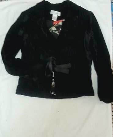 длинный пиджак: Вечернее платье, Длинная модель, Хлопок, С рукавами, XL (EU 42)