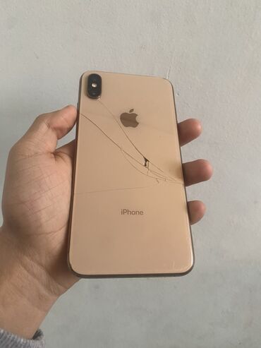 Apple iPhone: IPhone Xs Max, Б/у, 256 ГБ, Золотой, Чехол, 100 % — 10