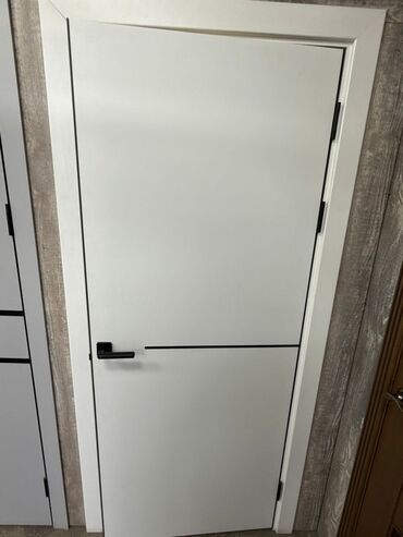 дверь внутренняя: Жабык ички эшик, Лофт стили менен, түсү - Ак