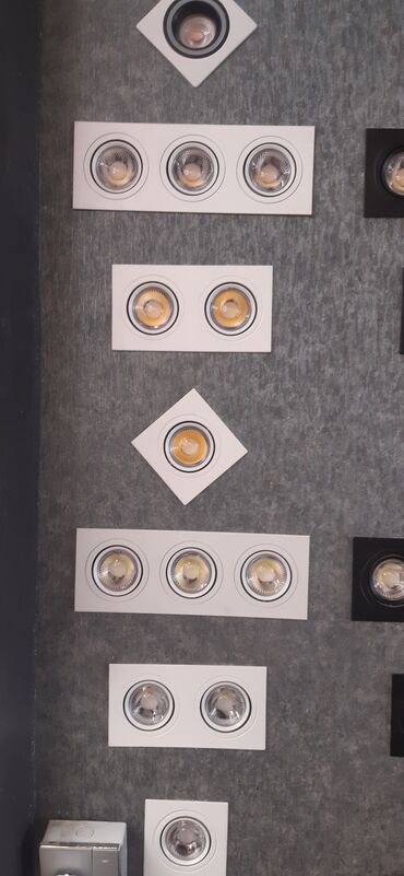 Spot lampalar: Dekorativ LED spot işıqlar – tavan üçün - Növ: Gömme/spot LED işıq — 12