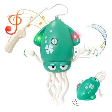 ходячий динозавр: ✨ Электрический танцующий кальмар 🦑🎶 Весёлая игрушка, которая подарит