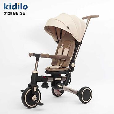 Velosipedlər: Kidilo 3125 uşaq üçtəkərli velosiped/araba - 4 rəng: Grey, Beige — 2