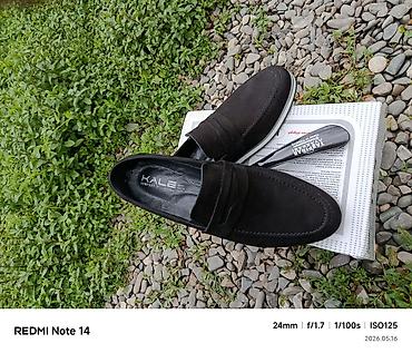Ayaqqabılar: Kişi loaferləri – qara rəng, klassik-pəncəksiz dizayn - Material — 10