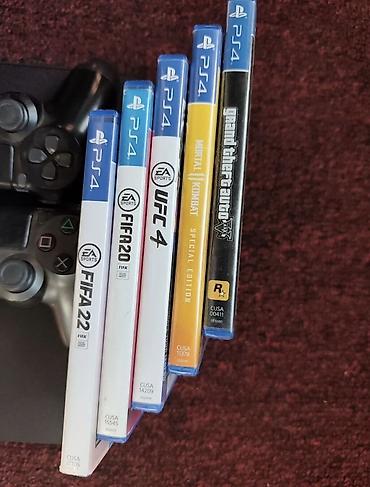 Видеоигры и приставки: Игровой комплект для PlayStation 4 Состав: - Консоль PS4 (тонкий — 2