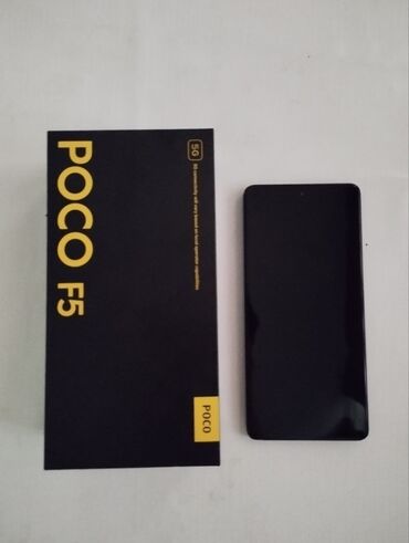 купить телефон поко: Poco F5, Колдонулган, 256 ГБ, түсү - Кара, 2 SIM