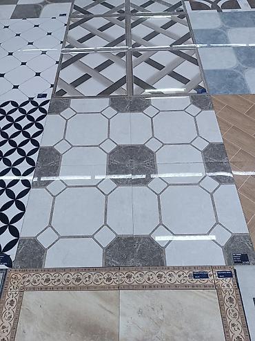ev divar daslari: Kermoqranitlər. Kafel. Metlax. 60x60 ölçüdə. Keramika döşəmə plitələri — 1