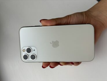 ош айфон 11: IPhone 11 Pro, Колдонулган, 256 ГБ, Ак, Коргоочу айнек, 90 %