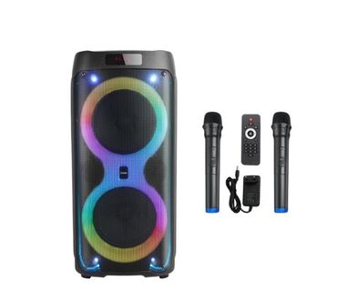 домашнее кинотеатр: Колонка HOCO DS41 Plus Cody portable BT speaker 2- Микрофона (Black)