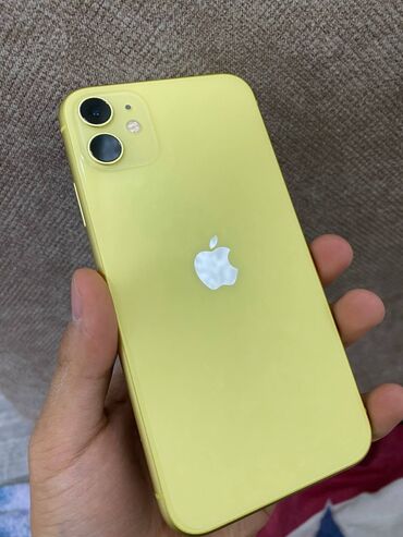 Apple iPhone: IPhone 11, Б/у, 64 ГБ, Желтый, 79 %