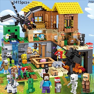 конструкторы lego hero factory: Конструкторы My World Minecraft "Большая деревня" и "Шахта" 1115 и