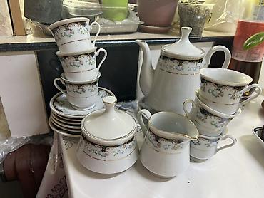 Китай с СССР ВРЕМЁН Фарфоровый чайный сервиз с цветочным декором и