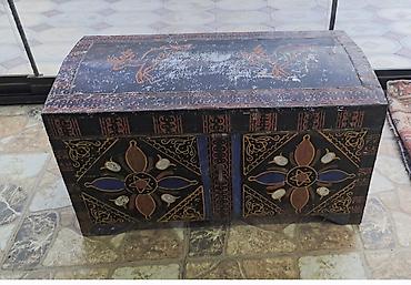 Sandıqlar: Taxta dekorativ sandıq/kufça - Material: bərk ağac - Üslub: əl işləri — 1