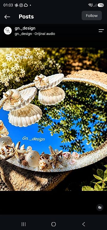 novruz dekorlar: Güzgü Masaüstü, Dairə, Dekorativ, Əl işi — 1