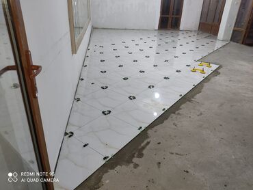 Kafel və metlax: Qranit effektli böyük format döşəmə plitələri – tünd boz - Material — 25