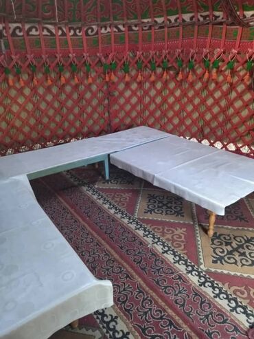 Аренда юрт: Аренда юрты, Каркас Деревянный, 75 баш, С полом, Стол, Стулья — 23