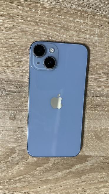 IPhone 14, Б/у, 512 ГБ, Голубой, Чехол, 79 %