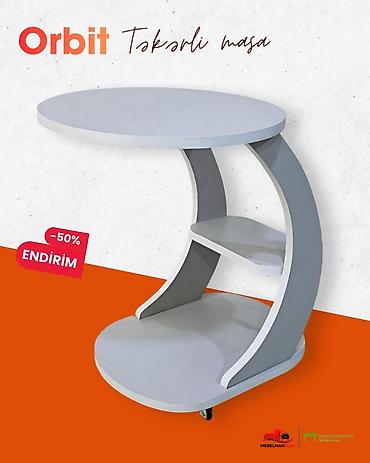 tek stolar: Jurnal masası, Yeni, Açılmayan, Laminat, Oval masa — 2