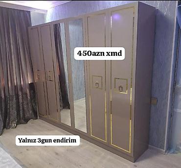 mini skaf: Mebel: 6 qapılı paltar dolabı Xüsusiyyətlər: - Geniş həcmli, bir neçə — 1