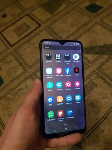 Motorola: Samsung Galaxy A20s, 32 GB, rəng - Göy, Zəmanət, Sensor, Simsiz şarj